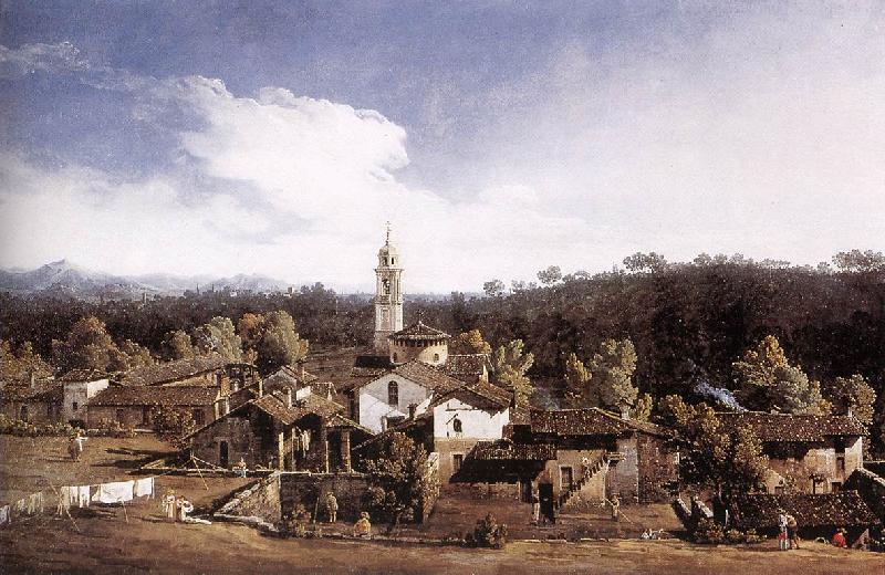 BELLOTTO, Bernardo View of Gazzada near Varese Norge oil painting art